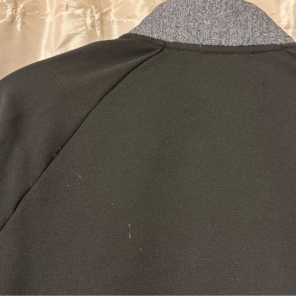 Smartwool Corbet 120 Insulated Wool Running Jacket Black Grey Herringbone - Picture 8 of 11